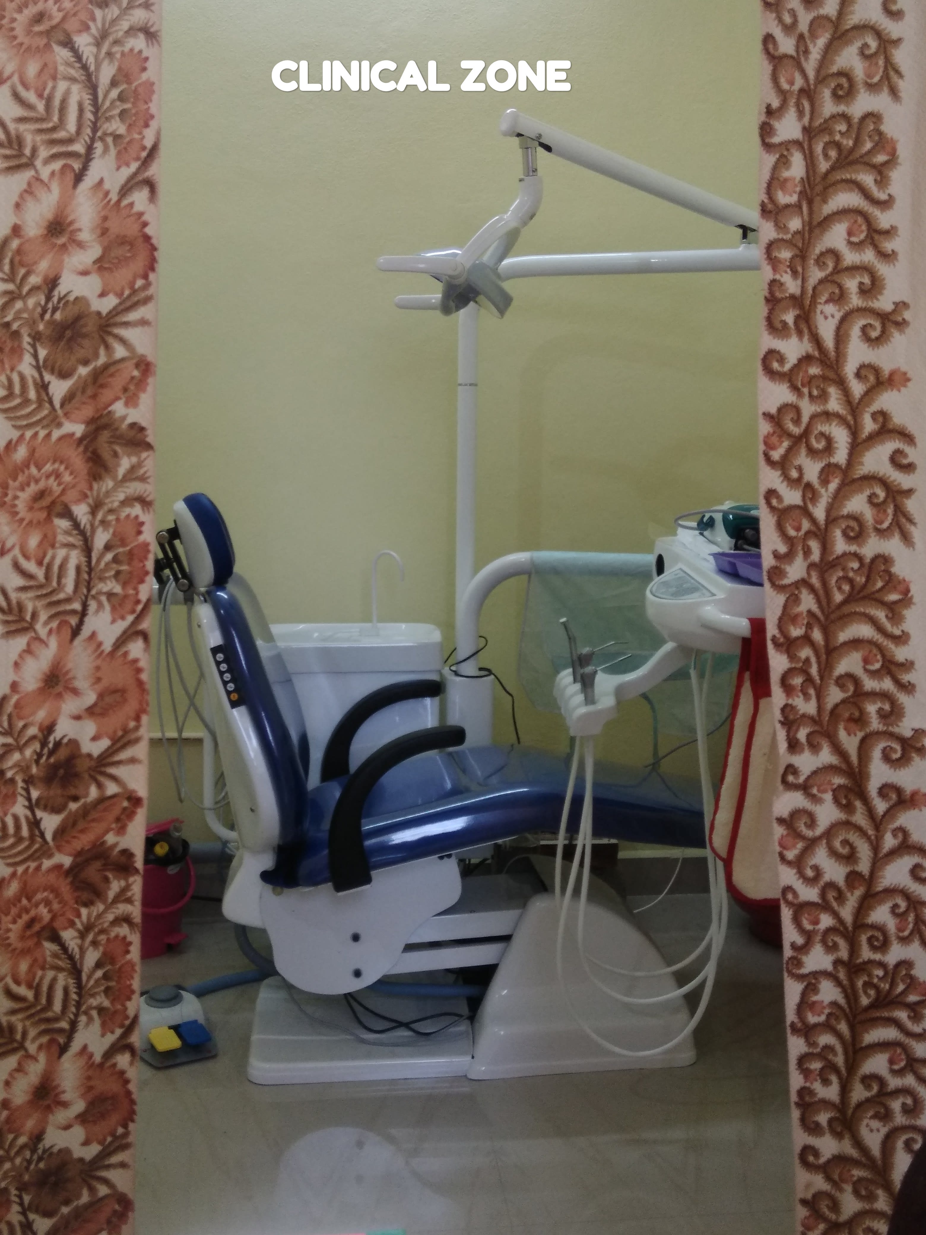Dental treatment chair and unit at Mission Teeth